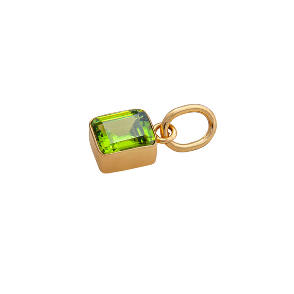 Charles Albert Alchemia Lab Created Peridot Rectangle Charm Pendant Alchemia Pendants