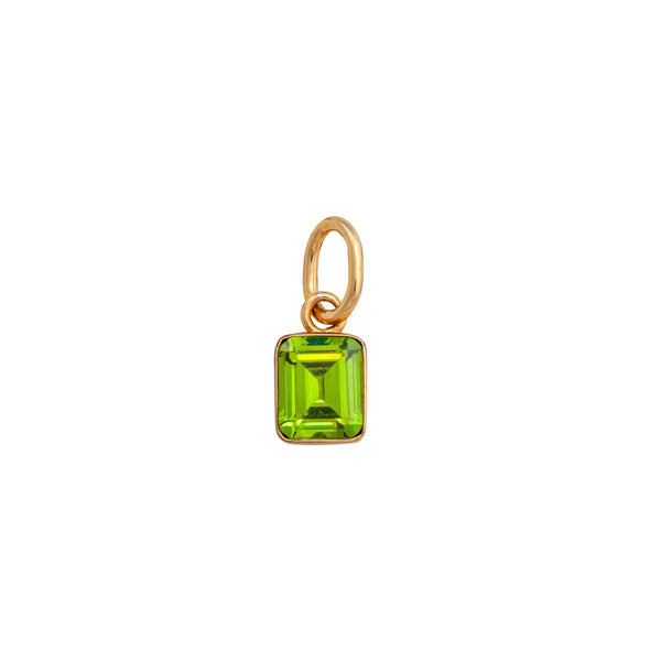charles albert Alchemia Lab Created Peridot Rectangle Charm Pendant Alchemia Pendants