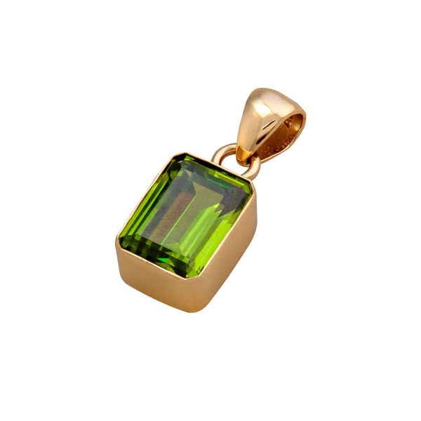 Charles Albert Alchemia Lab Created Peridot Rectangle Pendant Alchemia Pendants