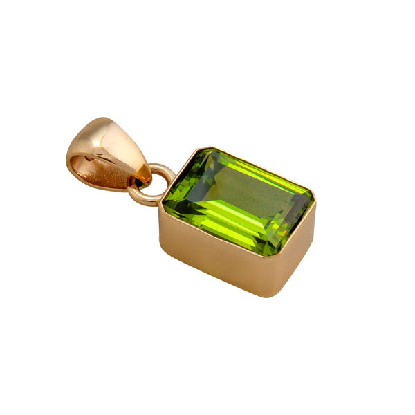 Charles Albert Alchemia Lab Created Peridot Rectangle Pendant Alchemia Pendants