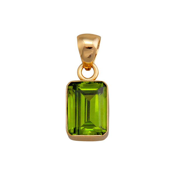 charles albert Alchemia Lab Created Peridot Rectangle Pendant Alchemia Pendants