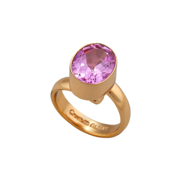Charles Albert Alchemia Lab Created Pink Sapphire Adjustable Ring Alchemia Rings