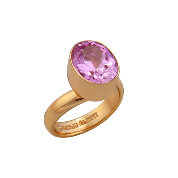 Charles Albert Alchemia Lab Created Pink Sapphire Adjustable Ring Alchemia Rings