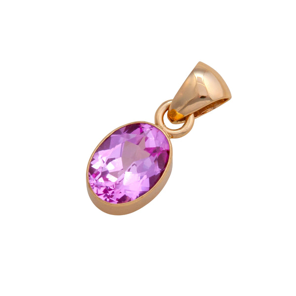 Charles Albert Alchemia Lab Created Pink Sapphire Oval Pendant Alchemia Pendants
