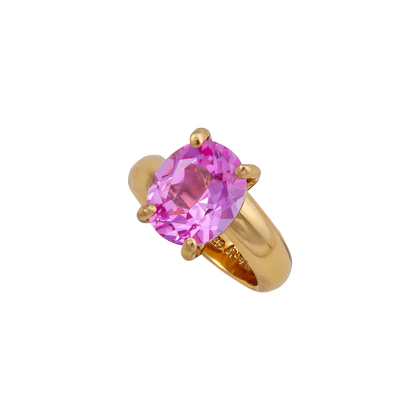 Charles Albert Alchemia Lab Created Pink Sapphire Prong Set Adjustable Ring Alchemia Rings