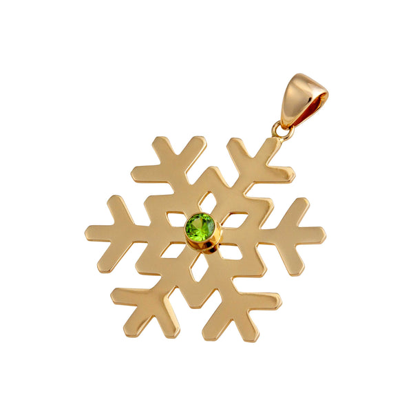 Charles Albert Alchemia Lab Peridot Snowflake Pendant Alchemia Pendants