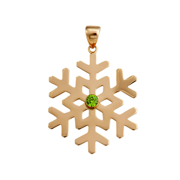 charles albert Alchemia Lab Peridot Snowflake Pendant Alchemia Pendants