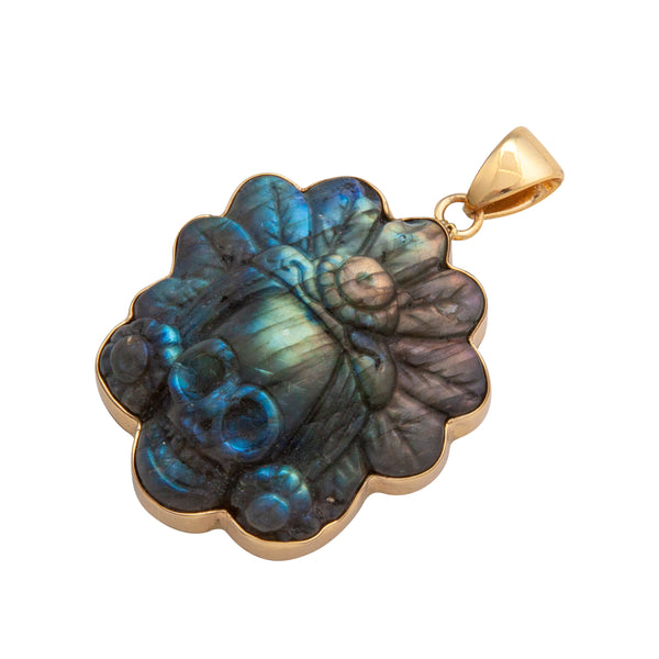 Charles Albert Alchemia Labradorite Headdress Skull Pendant Alchemia Pendants