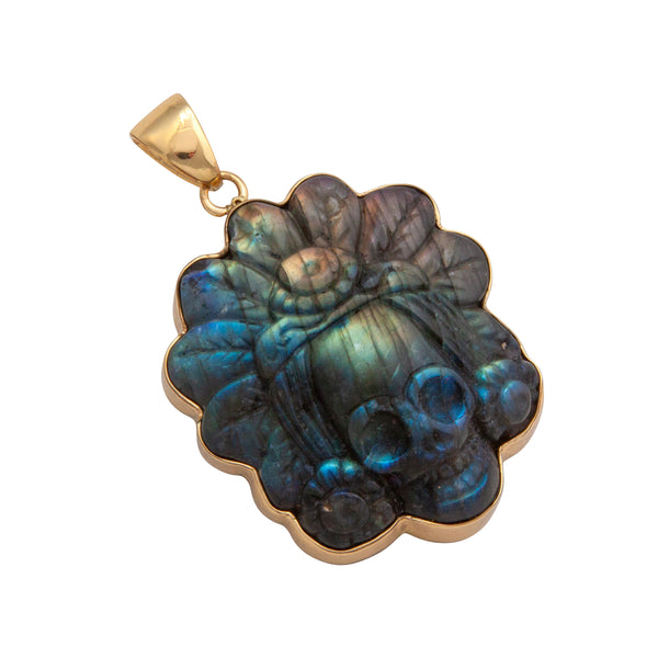 Charles Albert Alchemia Labradorite Headdress Skull Pendant Alchemia Pendants