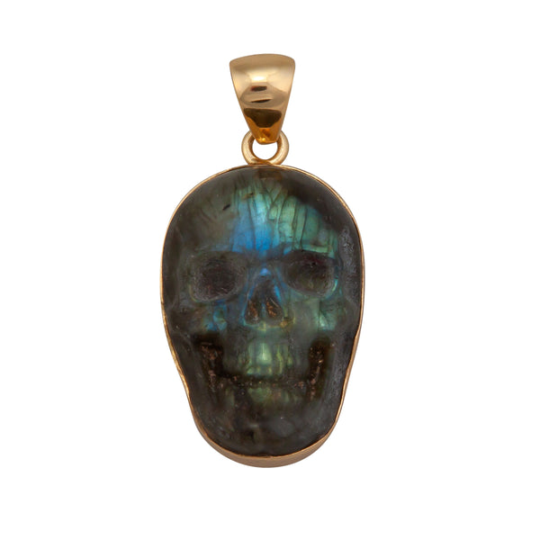 charles albert Alchemia Labradorite Medium Skull Pendant Alchemia Pendants