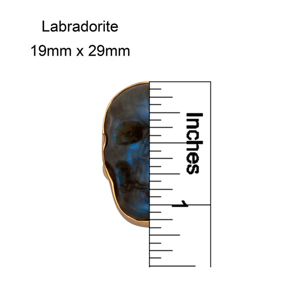 Charles Albert Alchemia Labradorite Skull Adjustable Ring - Small Alchemia Rings