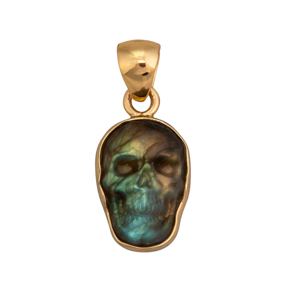 charles albert Alchemia Labradorite Skull Pendant - Extra Small Alchemia Pendants