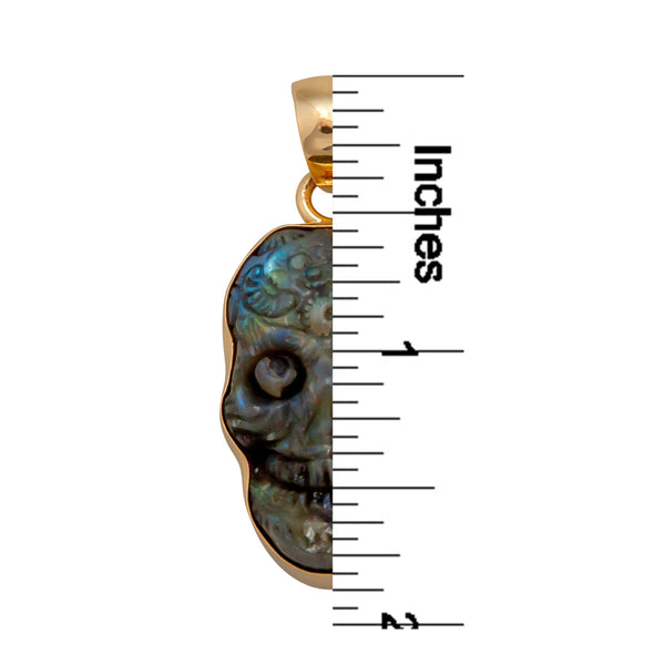 Charles Albert Alchemia Labradorite Sugar Skull Pendant Alchemia Pendants