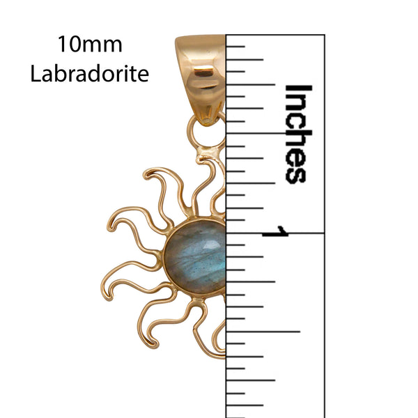Charles Albert Alchemia Labradorite Sun Pendant Alchemia Pendants