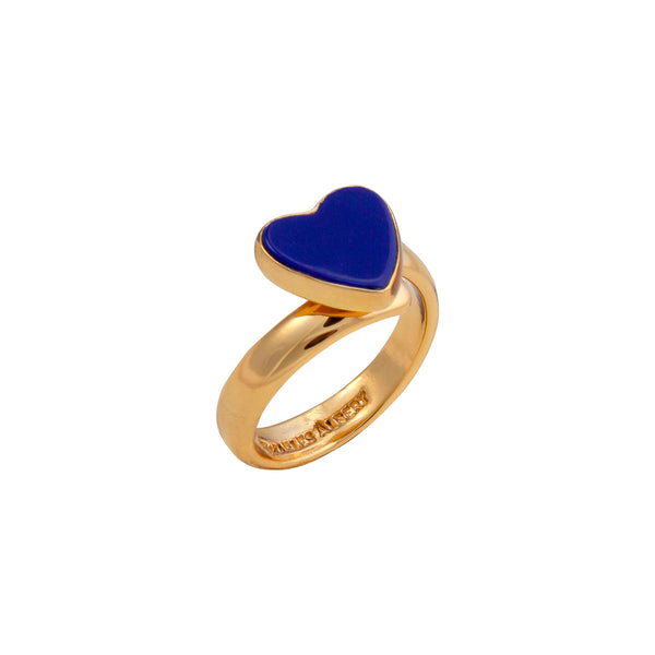 Charles Albert Alchemia Lapis Lazuli Heart Adjustable Ring Alchemia Rings