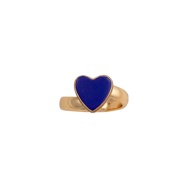 charles albert Alchemia Lapis Lazuli Heart Adjustable Ring Alchemia Rings
