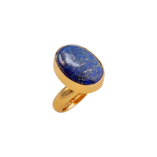 Charles Albert Alchemia Lapis Lazuli Oval Adjustable Ring Alchemia Rings
