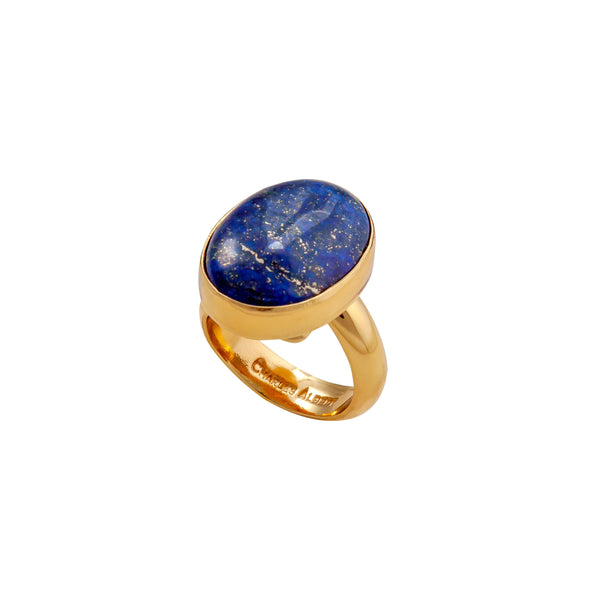 charles albert Alchemia Lapis Lazuli Oval Adjustable Ring Alchemia Rings