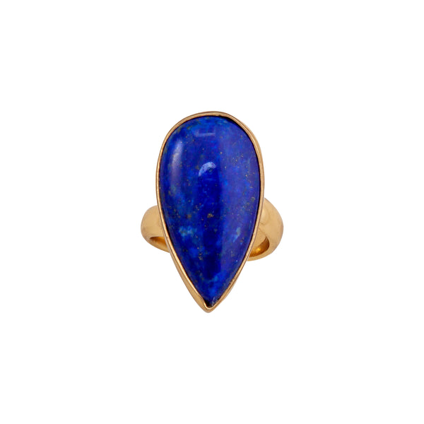 Charles Albert Alchemia Lapis Lazuli Teardrop Adjustable Ring Alchemia Rings