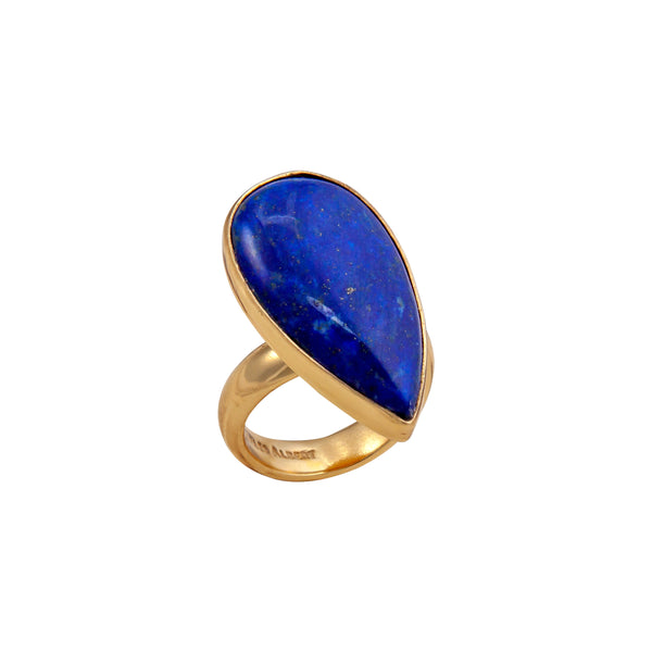 charles albert Alchemia Lapis Lazuli Teardrop Adjustable Ring Alchemia Rings