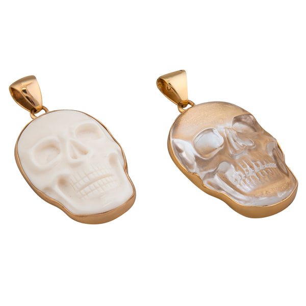 Charles Albert Alchemia Large Skull Pendant Alchemia Pendants