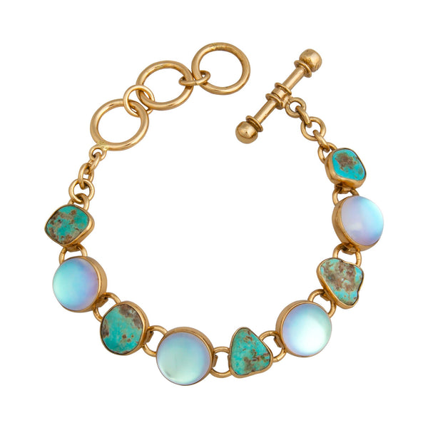 charles albert Alchemia Luminite & Campo Frio Turquoise Bracelet Alchemia Bracelets + Cuffs