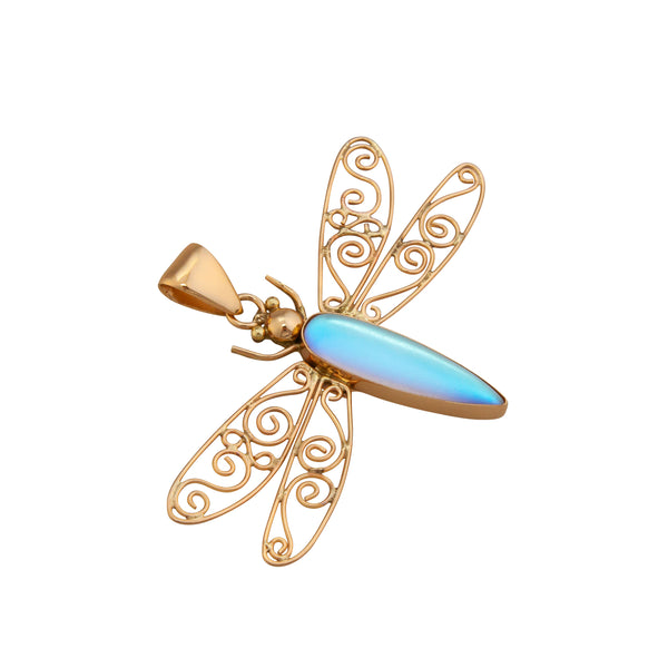 Charles Albert Alchemia Luminite Dragonfly Pendant Alchemia Pendants
