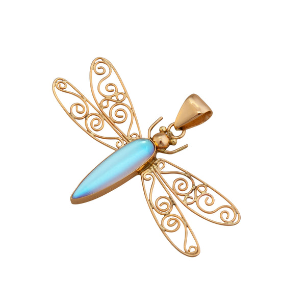 Charles Albert Alchemia Luminite Dragonfly Pendant Alchemia Pendants