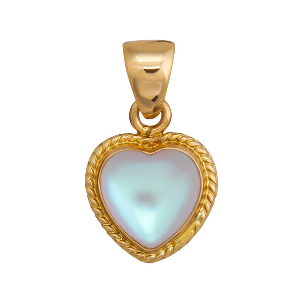 charles albert Alchemia Luminite Petite Heart Pendant with Rope Detail Alchemia Pendants