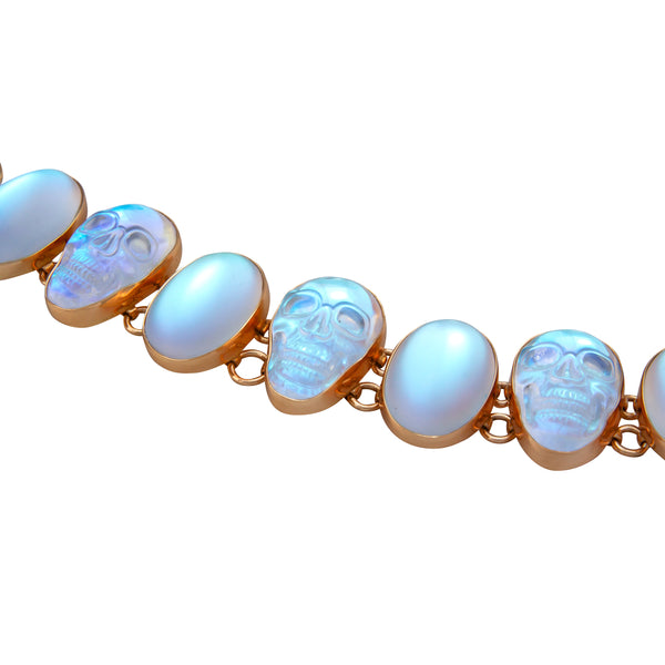 Charles Albert Alchemia Luminite Skull Bracelet Alchemia Bracelets + Cuffs