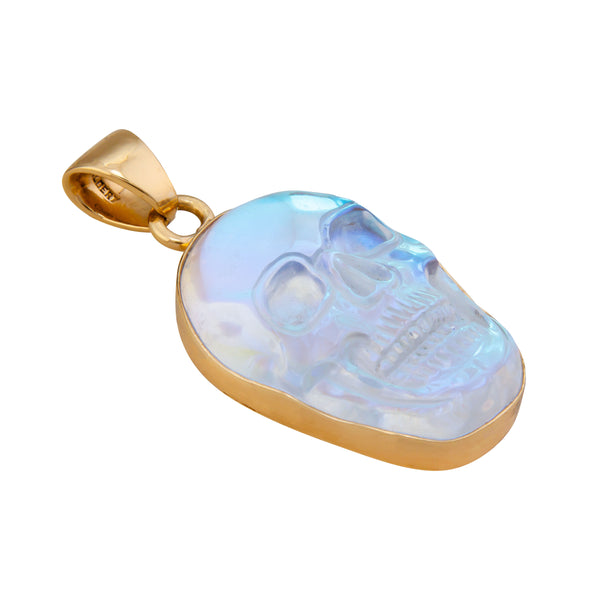 Charles Albert Alchemia Luminite Skull Pendant Alchemia Pendants