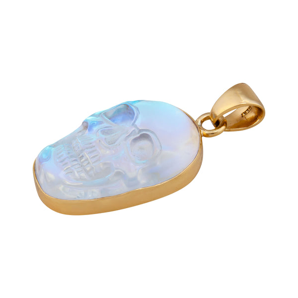 Charles Albert Alchemia Luminite Skull Pendant Alchemia Pendants