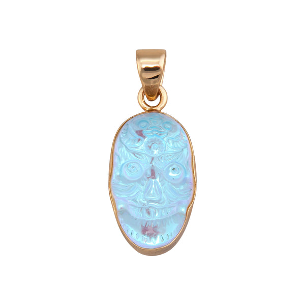 charles albert Alchemia Luminite Sugar Skull Pendant - Small Alchemia Pendants