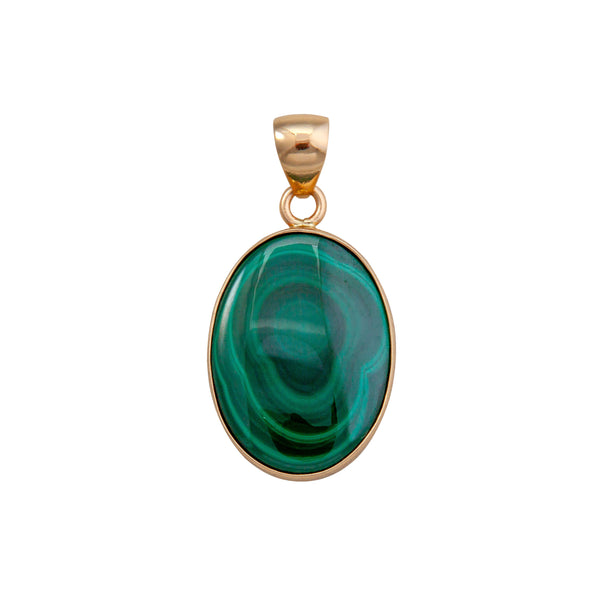 charles albert Alchemia Malachite Oval Pendant Alchemia Pendants