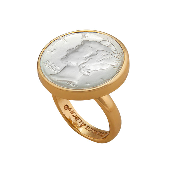 Charles Albert Alchemia Mercury Dime Adjustable Ring Alchemia Rings