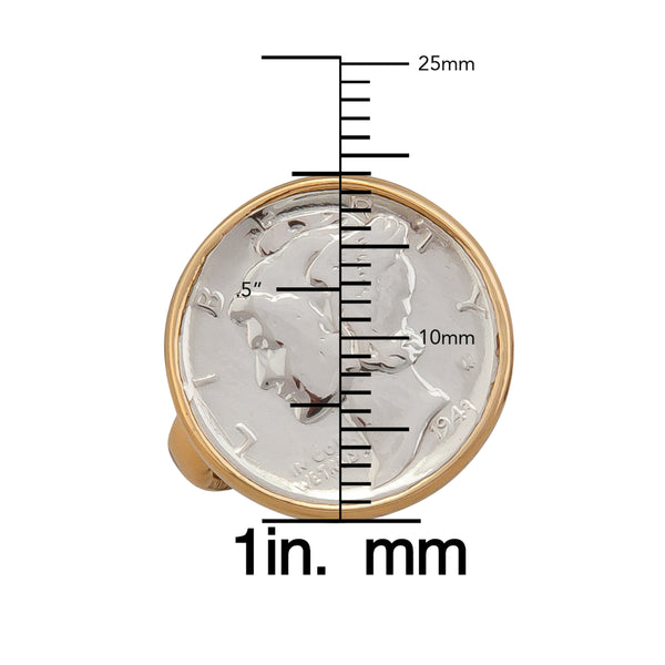 Charles Albert Alchemia Mercury Dime Adjustable Ring Alchemia Rings