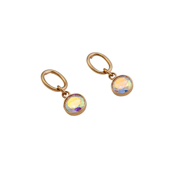 Charles Albert Alchemia Mercury Mist Circle Post Earrings Alchemia Earrings