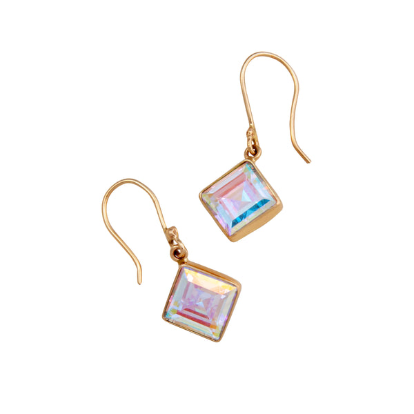Charles Albert Alchemia Mercury Mist Diamond Shape Drop Earrings Alchemia Earrings