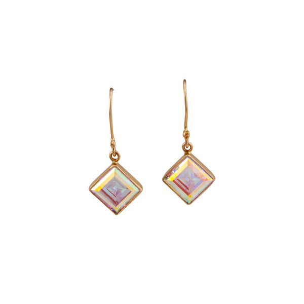 Charles Albert Alchemia Mercury Mist Diamond Shape Drop Earrings Alchemia Earrings