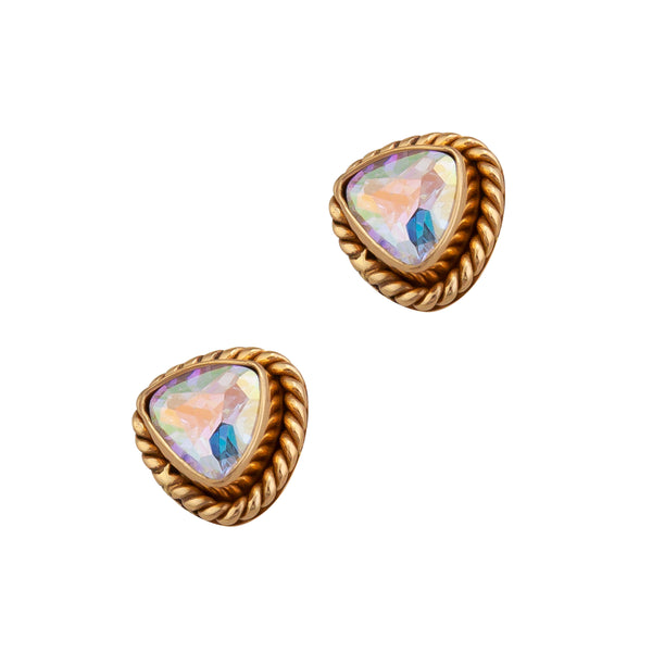 Charles Albert Alchemia Mercury Mist Trillion Rope Post Earrings Alchemia Earrings