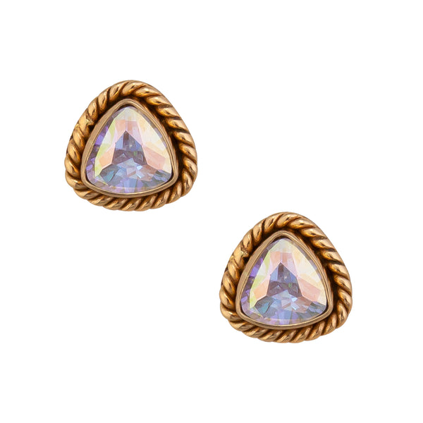 charles albert Alchemia Mercury Mist Trillion Rope Post Earrings Alchemia Earrings