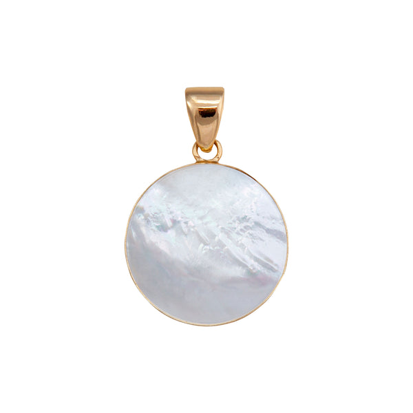 charles albert Alchemia Mother of Pearl 35mm Round Pendant Alchemia Pendants
