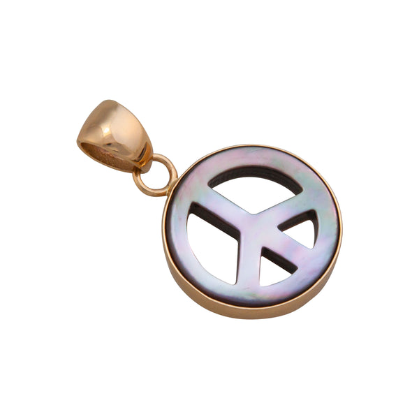 Charles Albert Alchemia Mother Of Pearl Peace Sign Pendant Alchemia Pendants