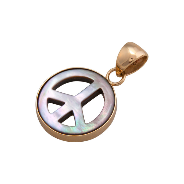 Charles Albert Alchemia Mother Of Pearl Peace Sign Pendant Alchemia Pendants