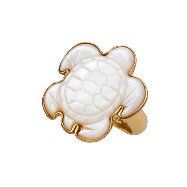 charles albert Alchemia Mother of Pearl Sea Turtle Adjustable Ring Alchemia Rings