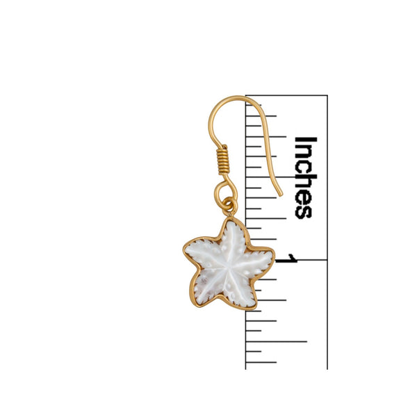 Charles Albert Alchemia Mother Of Pearl Starfish Drop Earrings Alchemia Earrings