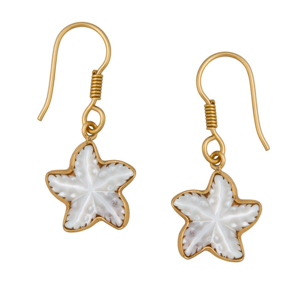 charles albert Alchemia Mother Of Pearl Starfish Drop Earrings Alchemia Earrings
