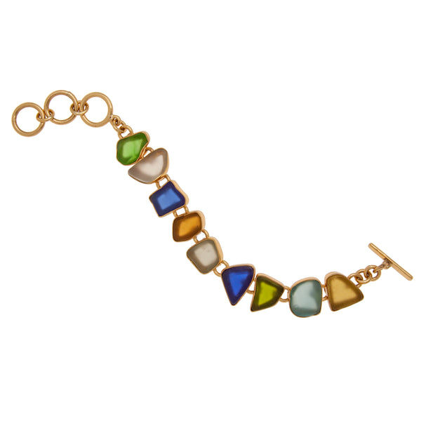 Charles Albert Alchemia Multi Color Recycled Glass Bracelet Alchemia Bracelets + Cuffs