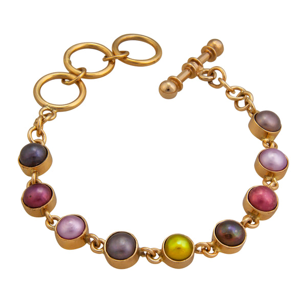 Charles Albert Alchemia Multi Colored Pearl Bracelet Alchemia Bracelets + Cuffs