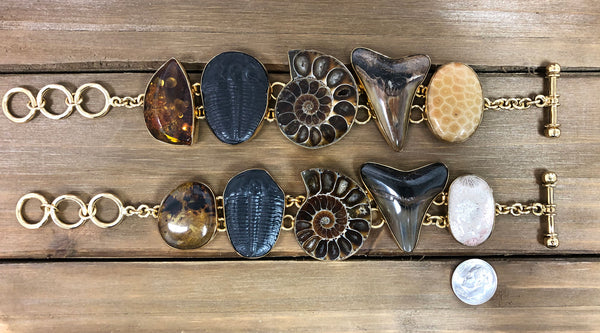 Charles Albert Alchemia Multi-Fossil Bracelet Alchemia Bracelets + Cuffs